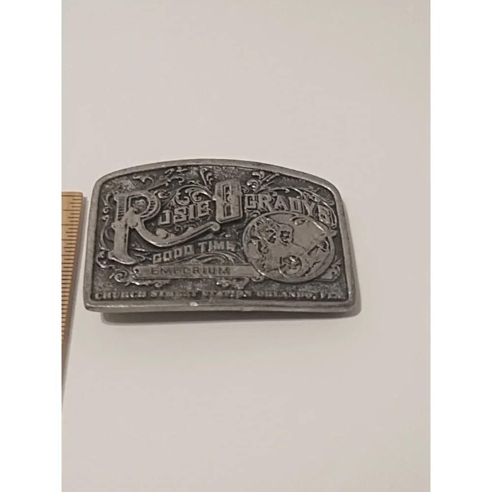 Vtg Belt Buckle Rosie O'Grady's Good Time Emporium Church Street Station